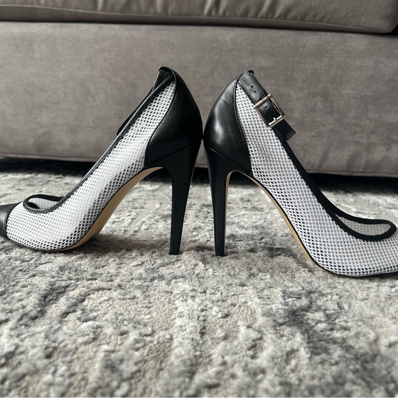 BCBGeneration White Mesh Pumps with Black Detailing (Size 7.5) - Picture 3 of 7